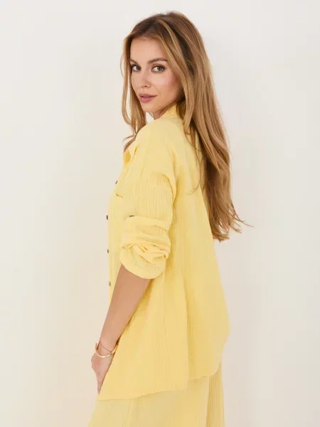 Cămașă Italy Moda galben