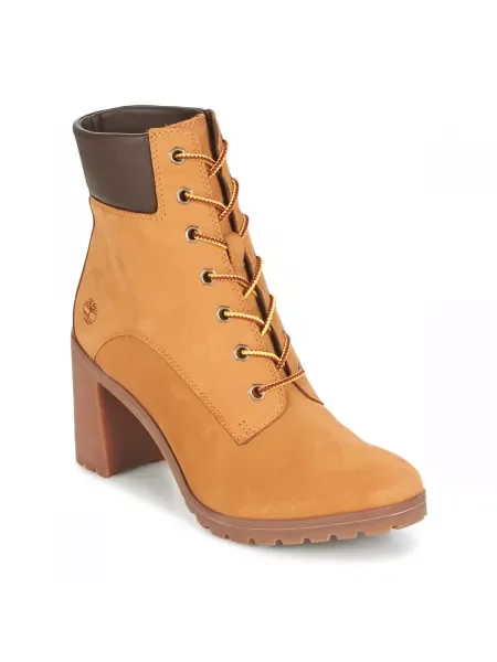 Šnurovacie čipkované tenisky Timberland hnedá