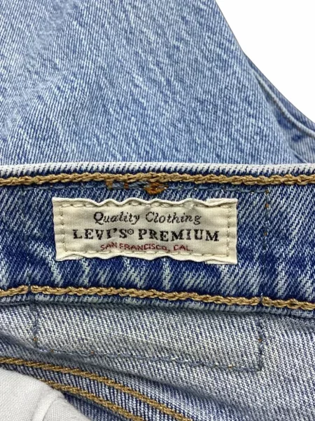Decupat blugi Levi's® cu talie înaltă albastru