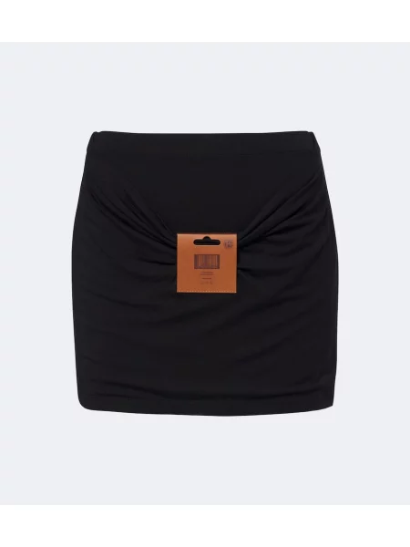 Fustă din piele Jean Paul Gaultier negru