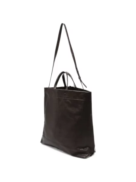 Geantă shopper Dylan George din piele maro