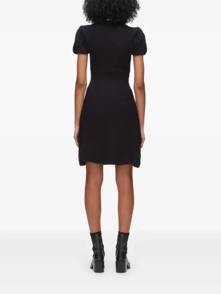 Rochie mini 3.1 Phillip Lim tricotate scurtă de costum negru