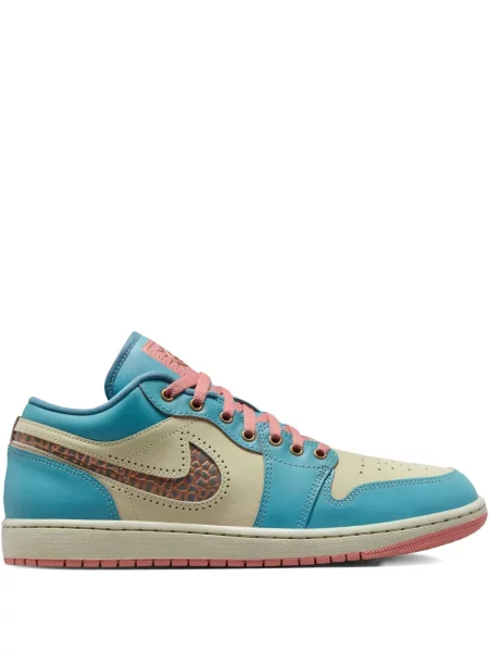 Sneakerși Jordan Air Jordan 1 cu șireturi din dantelă albastru