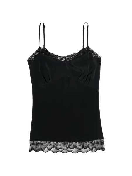 Top Simone Rocha din dantelă negru