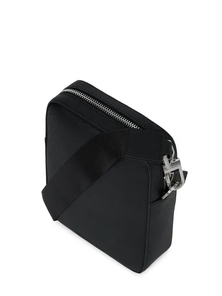 Karl Lagerfeld De piele geantă reporter K/Monogram negru
