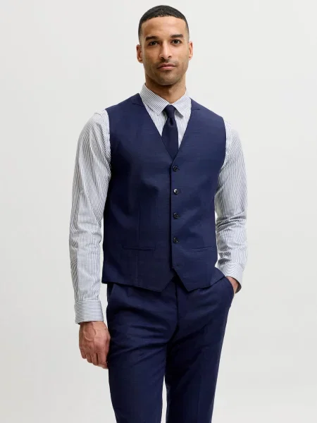 JACK & JONES Vestă de costum JPRSOLARIS noapte albastru