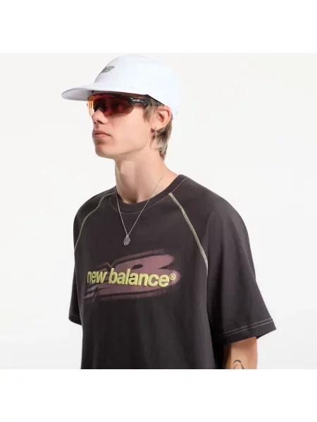 T-shirt New Balance Street Classics Distort T-Shirt Black Cement XL μαύρο