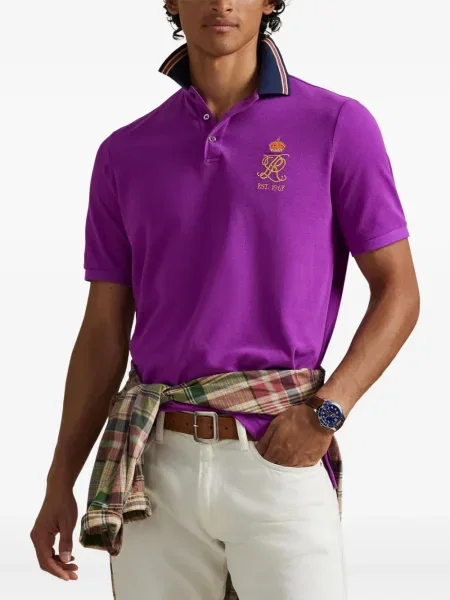 Μικρός κάλτσες Polo Ralph Lauren με κέντημα από ζέρσεϋ μπλε