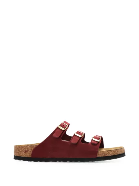 Sandale Birkenstock din piele roșu