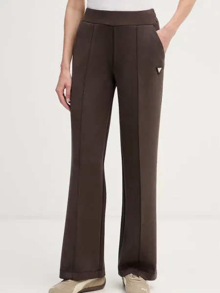 Guess pantaloni de trening pentru femei cu modal OLYMPE maro