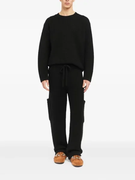 Pantaloni Alanui tricotate negru
