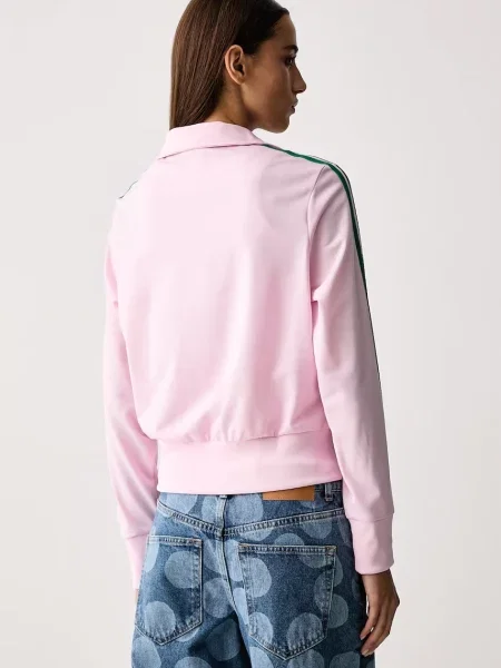 Класически суичър с качулка Adidas Originals с качулка розово