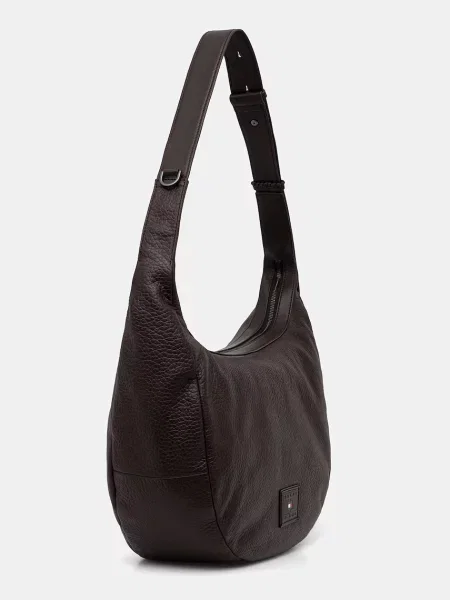 Tommy Hilfiger torba usnjena rjava