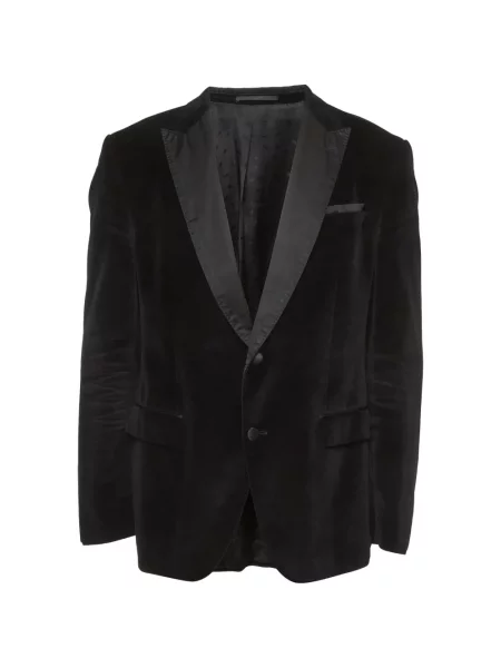 Sacou Boss Green Hugo Boss de catifea negru