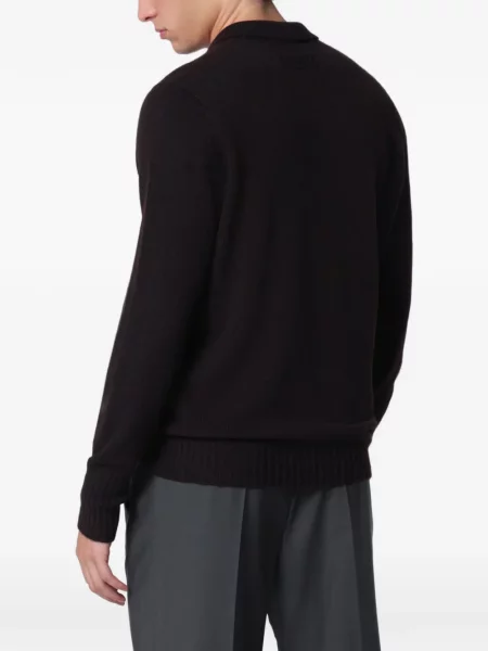 Lung tricou polo Drumohr maro