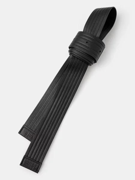 Kenzo skórzany 45 mm Judo Belt czarny