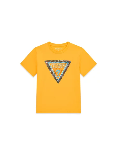 Guess T-shirt Regular Fit žuta