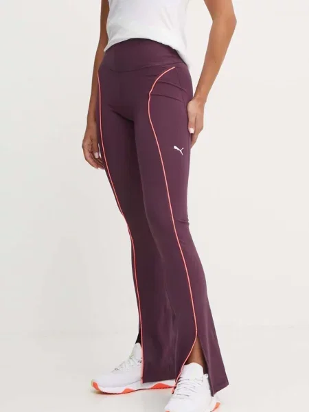 Панталон Puma с апликация виолетово