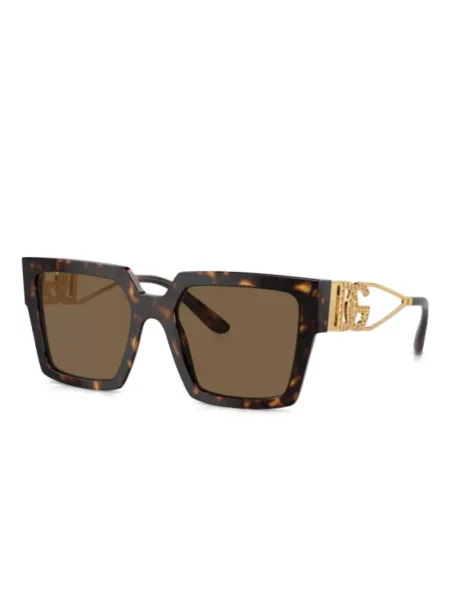 Ochelari de soare Dolce & Gabbana Eyewear de cristal maro