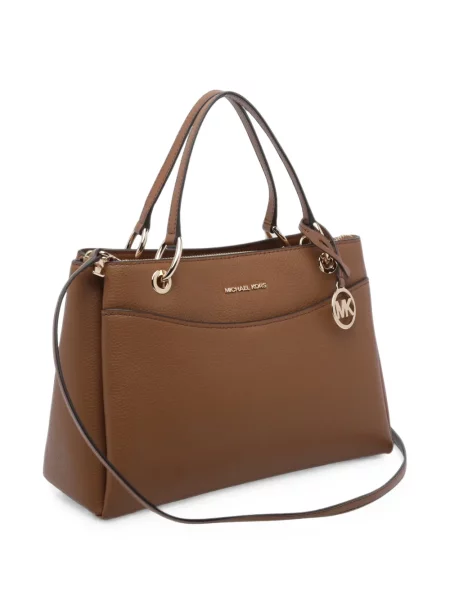 Geantă shopper Michael Michael Kors cu autograf maro