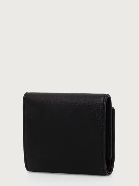Armani Exchange portofel pentru femei cu imitație de piele negru