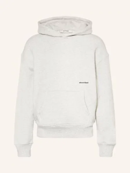About:Blank Bluza Z Kapturem grau biała