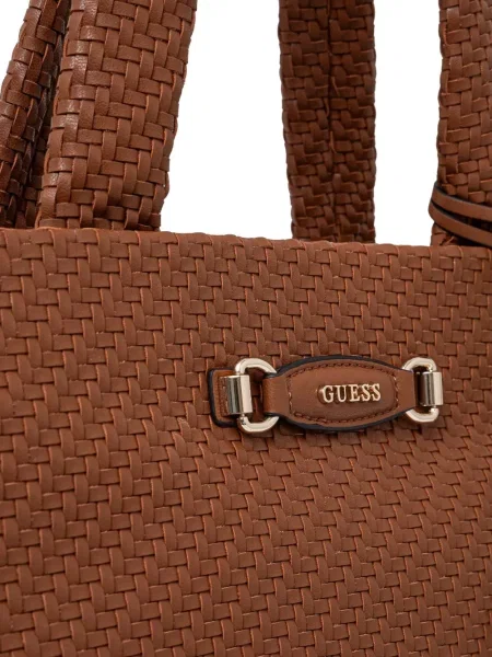 Geantă shopper Guess maro