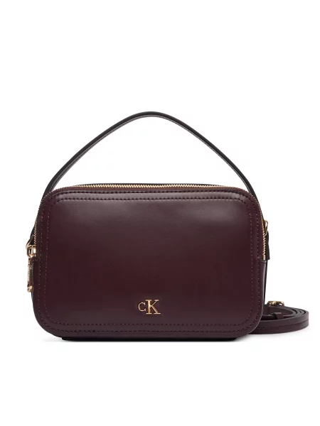 Ročna torba Calvin Klein Ck Hardware Camera Bag Bordo rdeča