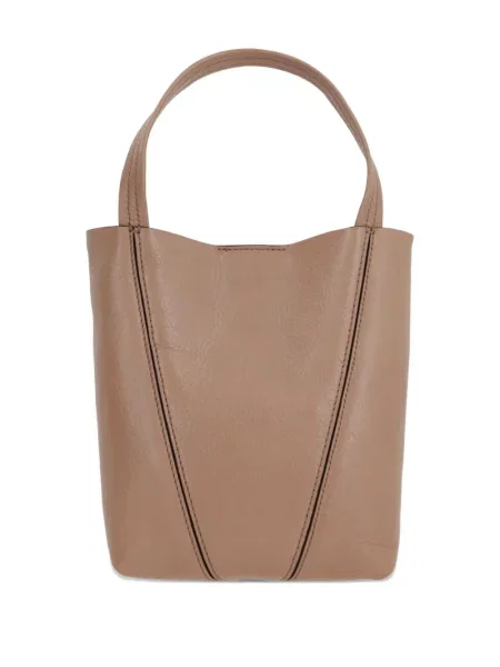 Geanta de piele Chloé din piele maro