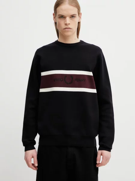 Fred Perry pulover de negru