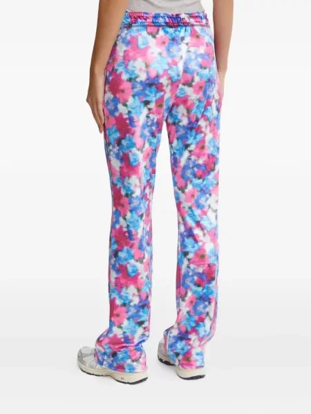 Pantaloni Adidas By Stella Mccartney din velur albastru