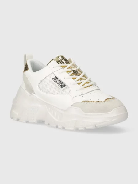 Versace Jeans Couture De piele sneakers alb