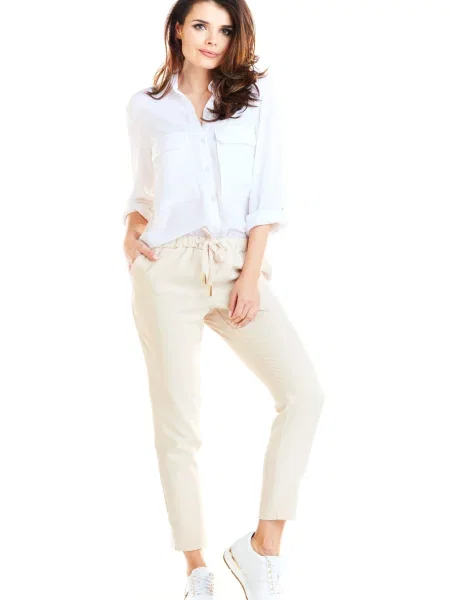 Spodnie Awama białe