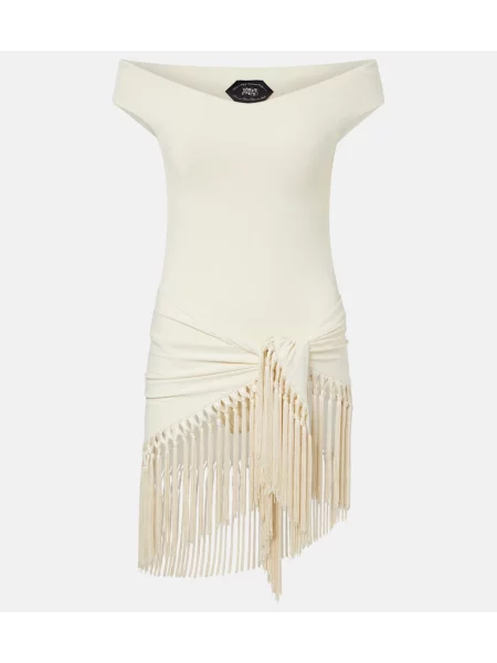 Bluza Rier z frędzli biała