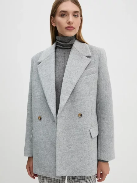 Палто Hermanna преходен модел сиво