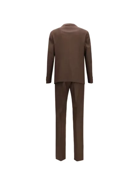 Vlněný oblek Tagliatore hnědý