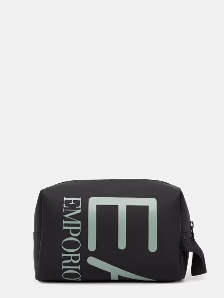 Pungă cosmetică Ea7 Emporio Armani negru