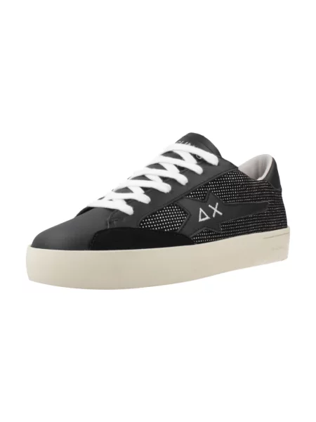 Sneakersy Sun68 skórzane czarne