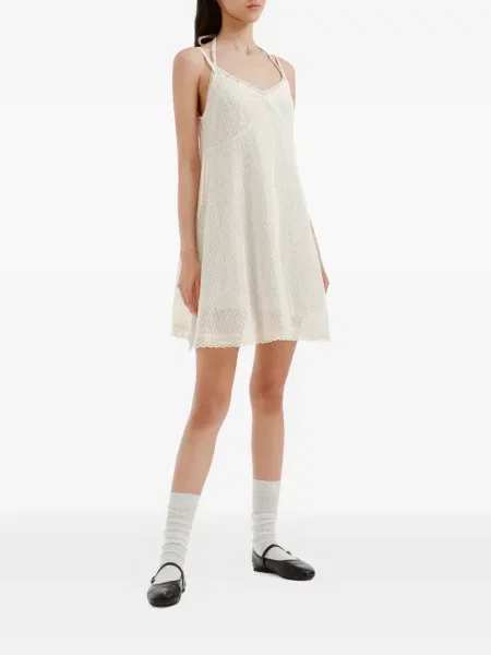 Rochie mini B+ab tricotate alb
