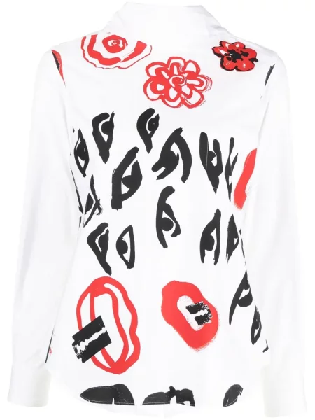 Grafický halenka Comme Des Garçons Pre-owned s potiskem bílá