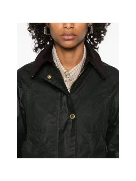 Woskowana parka Barbour zielona