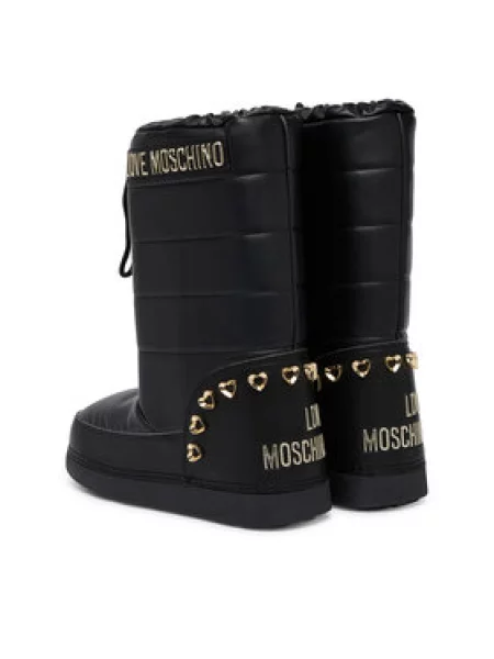 LOVE MOSCHINO Škornji za sneg črna