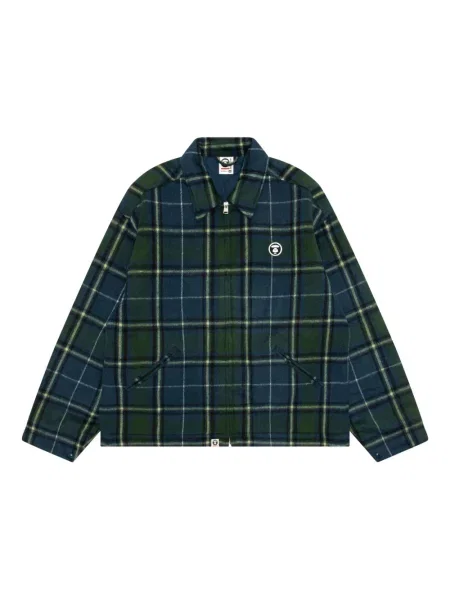 Geacă Aape By A Bathing Ape în carouri albastru