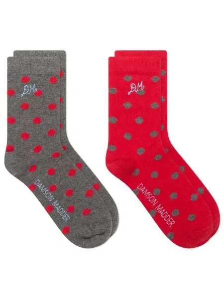 Skarpety Damson Madder czerwone