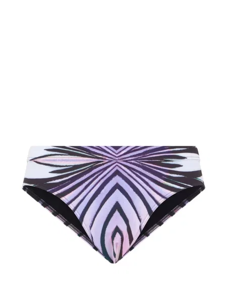 Slip de baie Roberto Cavalli cu imagine cu imprimeu abstract violet