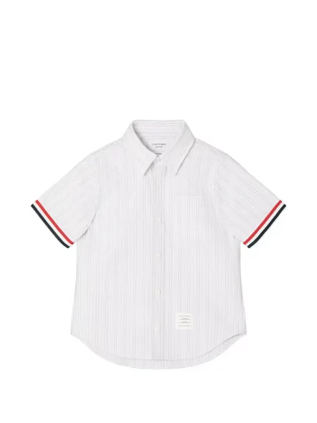Koszula z krótkim rękawem dziecięca Thom Browne biała