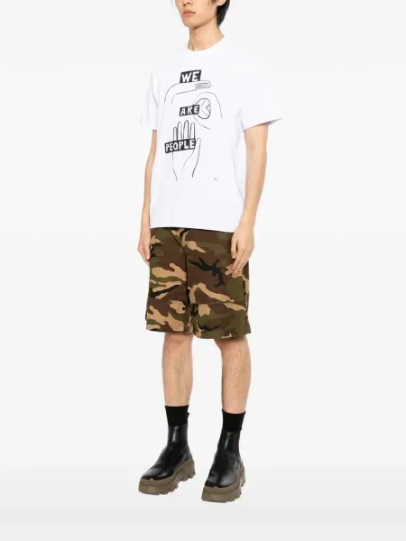 Tricou Sacai cu imagine alb