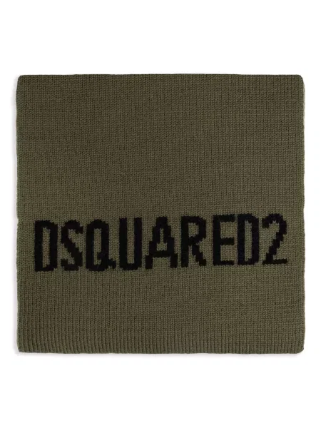 Fular Dsquared2 de lână verde