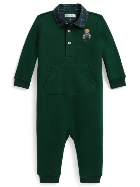 Polo Ralph Lauren overal dojčenský s bavlnou zelená