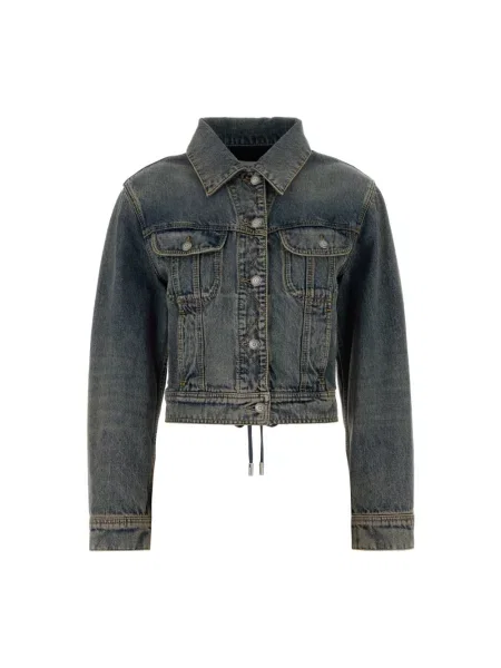 Kurtka jeansowa Alexander Mcqueen niebieska